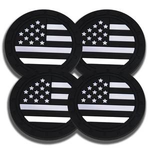 lot 10446 image: 2 Pcs Car Cup Holder Coaster, Cup Holder Cover for Car, Universal Fit Dont Fuck Up My Car(Black& White), LUMSBDMGGQ043BLWH-2PCS