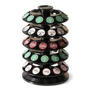 lot 11021 image: SAVORI 60 Capacity Rotating Nespresso Vertuo Pod Holder, 5-Tier Black Coffee Capsule Carousel, Spinning Organizer Stand for Nespresso Vertuo Pods, Kitchen Counter Storage Rack