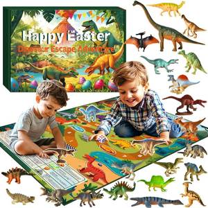 lot 11025 image: MaggicUnicon Prefilled Easter Eggs with Toys, 24 Pcs Filled with Dinosaur Toys Large Map, Easter Eggs Hunt for Kids, Party Favors, Basket Stuffers Fillers, Classroom Prize Supplies