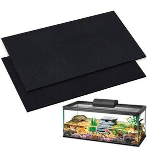 lot 11038 image: 15 x 30 x 0.2 Inches Aquarium Leveling Mat 2PCSSet Neoprene Non-Slip Shockproof Fish Tank Pad Waterproof Textured Surface for Uneven Surfaces Durable Fish Tank Mat with Easy-Cut Edges