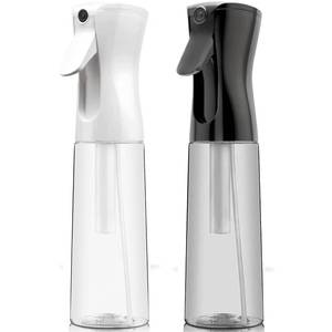 lot 11054 image: ELEMSY Spray Bottle For Hair (2 Pack 10 OZ) Continuous Mister Empty Spray Bottles, Ultra Fine Mist Water Sprayer for Hairstyling, Cleaning, Plants, Pets, Barbers, Salons, Essential Oil Scents
