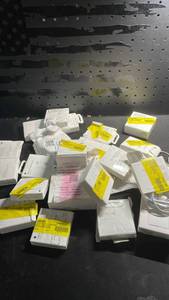 lot 11903 image: Apple Lightning To USB C, Lighting To Digital AV, Ear Buds, USB C Ear Buds, ECT Set Of 21 Variety Apple Products