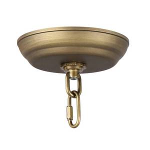 lot 12388 image: Giluta 5 Standard Light Canopy Kit with Maximum Fixture Weight of 40 Pounds Metal Ceiling Plate for Chandelier Pendant Lighting Flower Basket or DIY Projects, Bronze