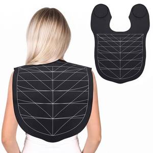 lot 12397 image: yarlung Hair Cutting Collar Silicone Salon Hair Cutting Guide Cape, Black
