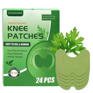 lot 12417 image: ZHUDDONG 24 Count Natural Herbal Knee Joint Patches �� Heat Support with Wormwood Extract for Bone on Bone Support, Soothing for Back, Neck, Shoulder and Feet