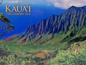 lot 12446 image: Islander Hawaii Hawaiian 2026 Twelve Month Wall Calendar (Kauai The Garden Isle)