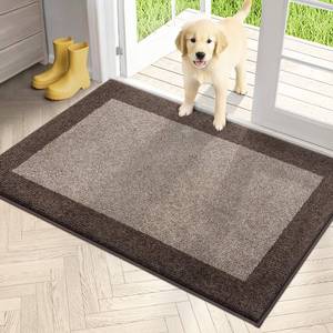 lot 13405 image: PURRUGS Dirt Trapping Door Mat 32 x 48, Non-Slip Washable Entry Mat, Dog Doormat, Front Door Mat, Super Absorbent Entrance Mat for Muddy Shoes & Paws, Beige & Grayish Brown
