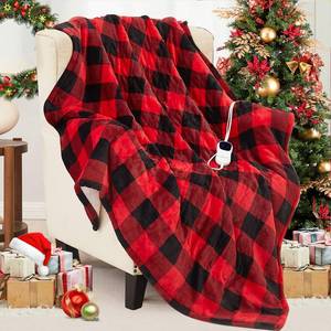 lot 13417 image: Homemate Electric Blanket Heated Throw - 50x60 Ultra Soft Cozy Flannel Heating Blanket with 10 Fast Heat Levels 8 Hours Auto Off Over-Heated Protection ETL Certification Keep Warm in Home Office