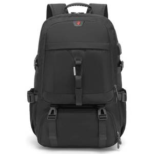 lot 13458 image: DUSLANG Travel laptop backpack, Extra Large 60L Traveling College Backpack,Large Capacity Backpack for Men Women,Fits 17 Inch Computer, USB Charging Port, Black