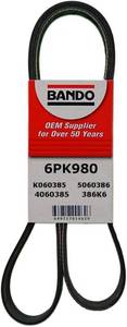 lot 14008 image: Bando USA 6PK980 OEM Quality Serpentine Belt