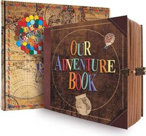 lot 14042 image: FEIYU BUY Our Adventure Book Retro Vintage, DIY Scrapbook Photo Album Travel Diary, Multipurpose Guestbook Memory Journal, Ideal Gift for Wedding Anniversary Travel Baby Friends Souvenir Keepsake