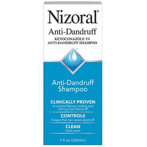 lot 14045 image: Nizoral Anti Dandruff Shampoo with 1% Ketoconazole, Clean Fresh Scent - 7 fl oz Paraben-Free, For Dry Hair
