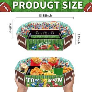 lot 14078 image: Football-Themed Party Supply Bundle with Decorations and Tableware