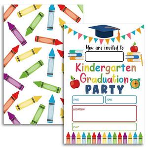 lot 14408 image: FujLoy 20 Cards with Envelopes, graduation party invitations 2026, Kindergarten Graduation Invitation, Preschool Pre-K Graduations Ceremony Invite.��019��