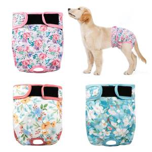 lot 14420 image: ZINGTERRA 3Pack Reusable Dog Diapers Female,Washable Diaper for Doggie,Highly Absorbent Dog Diaper,Adjustable Leakproof Puppy Girl Dog Diapers for Heat,Incontinence,Period Doggy Nappies L