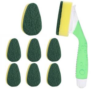 lot 14426 image: Dish Wand with 7Pack Replacement Dish Wand Sponges,Not Easy Leak Dishwand and Long Lasting Replacement Sponge Heads,Dish Brush Pads Kitchen Cleaning Sets