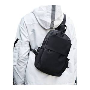 lot 14440 image: SEAFEW Large Black Sling Bag for Men and Women - Sport Crossbody Backpack for Pickleball, Tennis, Racketball