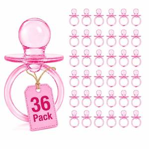 lot 14445 image: Baby Pacifier 2.5 Baby Shower Favors Decoration (Pink, 36 Count)