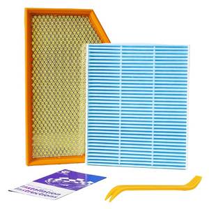 lot 14464 image: SCREW RHINO Engine Air Filter&Cabin Air Filter Combo Fits Jeep Wrangler JL 2.0L3.6L 2018-2026(Not For 3.0L6.4LDiesel),Gladiator 2020-2025 3.6L-CA12373&CF12450