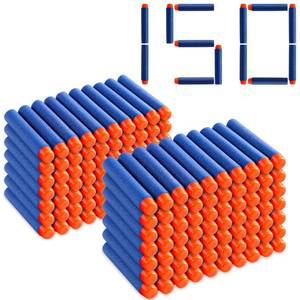 lot 14469 image: Pokiiulk Refill Darts 150 Pcs Bullets Ammo - Compatible with Nerf Guns N-Strike Elite Series - Refill Darts Premium Foam Bullets Pack for Boys Party Favors(Blue)