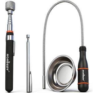 lot 14479 image: HORUSDY 4-PIECE Telescoping Magnetic Pickup Tools Set - Extendable Magnetic Pick Up Tools��Flexible Bendable Spring Magnet Stick