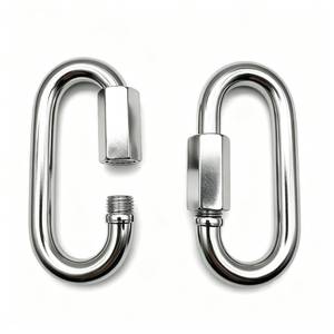 lot 14487 image: MIKMAYTOO Threaded Quick Link Trailer Safety Chain Hook Carabiner Clip, 516-Inch Diameter, 8,000 lbs Break Strength
