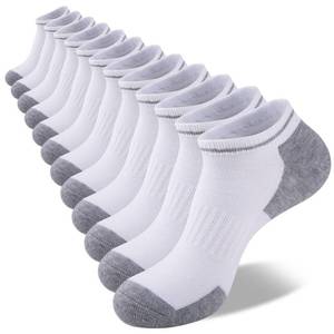 lot 20005 image: COOVAN Mens Athletic Ankle Socks Running Cushioned Breathable Low Cut Sports Workout Socks��12 Pairs��