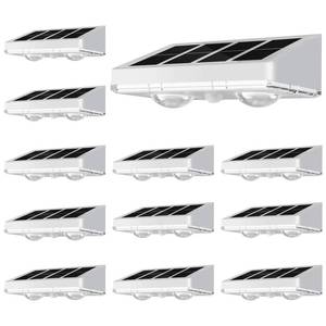 lot 20423 image: NIORSUN Solar Fence Lights,12 Pack Solars Deck Light,Warm White Color,Outdoor Bulb Waterproof Led IP65,Power Patio Lamp with Lenses for OutsideBackyardRailingYard��White��