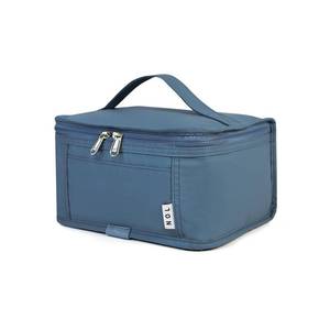 lot 20433 image: NOL Natural Organic Lifestyle Small Lunch Bag Mini Lunch Box Insulated Lunch Bag for MenWomen Leakproof Cooler Tote Bag Lightweight Nylon Waterproof Lunch Box For Work, Dusty blue