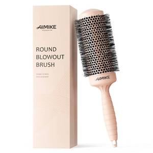 lot 20449 image: AIMIKE Round Brush for Blow Out, Extra Long Round Hair Brush wNano Thermal Ceramic & Ionic Tech, for Blow Drying & Styling, Curling and Shine - Barrel 2.1 inch