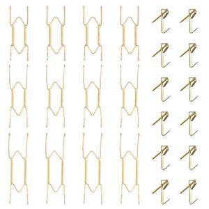 lot 20454 image: Bilillo 12 Pieces Invisible Wall Plate Hangers 6810 Inches Wall Plate Hangers Stainless Steel Decorative with 12 Pieces Hook with Nails Suitable for 6-11 inch Decorative Antique and Arts(Silver)