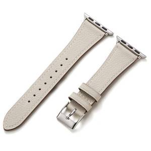 lot 20466 image: HANDODO Italian Genuine Leather Band Women for Apple Watch Series 11 10 9 8 7 6 5 4 3 2 1 SE SE2 Ultra 23, SGS Certified Dressy Bracelet Cute Strap for iWatch 42mm 44mm 45mm 46mm 49mm, Ivory