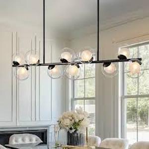 lot 1466 image: Chandelier Model LH-441BL-10A