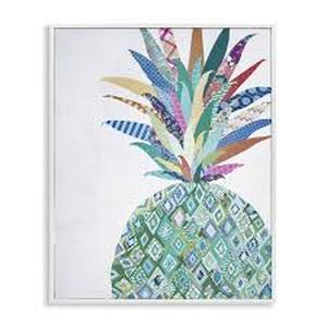 lot 3195 image: Decorative Wall Art Print Patterned Feather Design