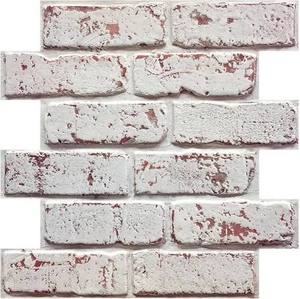 lot 9318 image: Commonweal Decor Faux Brick Peel-and-Stick Wall Panels USC224