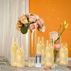 lot 9327 image: Flameless LED Candle 24-Pack Flicker Home Decor Party Wedding