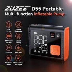 lot 14406 image: ZUZEE Multifunction Air Pump D55 12000mAh Portable Inflator