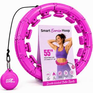 lot 1529 image: FIT ON FORM Infinity Weighted Hula Hoop for Adults Weight Loss - Smart Exercise Hola Circle Hoop for Women Abs Workout - 55 Inches