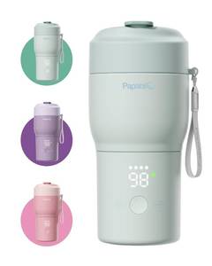 lot 1580 image: Papablic Pro Portable Bottle Warmer for Travel �� 3X Faster Heating, 5 Temp Settings, Baby Milk & Formula Warmer On the Go, Long Battery Life, Mint Green