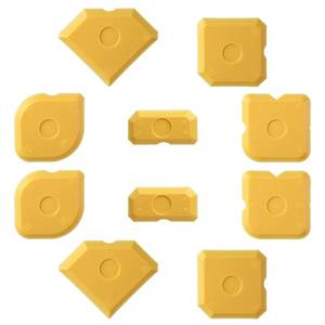 lot 2118 image: Nogeqi 10PCS Caulking Tool Kit Professional Caulk Finishing Tool, Plastic Reusable Caulk Smoothing Tools for Kitchen Bathroom Floor Tile Sealant Grout Sealing, Easy to Use (Yellow)