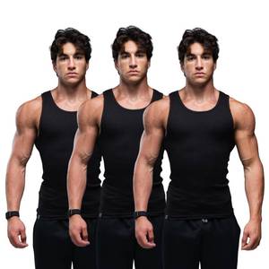 lot 2121 image: Ekkovision Lifestyle Beaters, Mens Tank Tops, Cotton Spandex Tanks for Men, Regular Fit, Ribbed Fabric XL