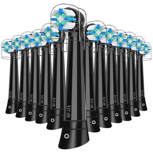 lot 2122 image: 12 Pack IO Replacement Heads Compatible with Oral B iO 2 3 4 5 6 7 8 9 10 Deep Clean Series Electric Toothbrush, Toothbrush Heads Compatible with Oral B iO for Plaque Removal (Black)