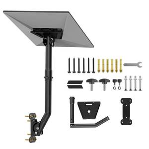 lot 2128 image: Starlink Gen 3 Mount, Heavy Dual Adjustable Wall and Roof Pole Mounting Kit Concrete Walls and Wood Walls, Compatible with V3 Starlink Standard Dish Installations