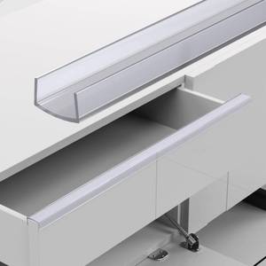 lot 2191 image: RUANSTEC 10 Pcs Cabinet Protector Edge Guard - 34 Thick Slip-On Plastic Edge Guard, Edge Protectors for Kitchen, Drawer Fronts, Desks and Shelves, 18 Length-Clear