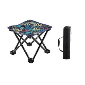 lot 2195 image: Portable Folding Stool, Compact Lightweight Camping Stool, Outdoor Camping Samll Chair for Fishing Hiking Gardening Outdoor Walking Backpacking Travelling and Beach with Carry Bag