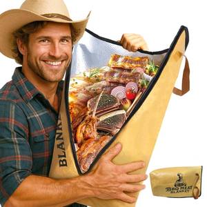 lot 2211 image: AiDwell BBQ Blanket for Resting Meat 22Smoker Meat Resting Blanket, Reusable Smoker Grilling Meat Insulated Resting Bag with Wide Mouth,Gifts for Men Him Dad for Large BrisketPork ShouldersTurkeys