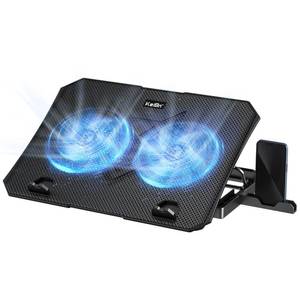 lot 3244 image: KeiBn Laptop Cooling Pad, Gaming Laptop Cooler 2 Fans for 10-15.6 Inch Laptops, 5 Height Stands, 2 USB Ports (S039)