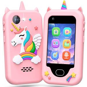 lot 4010 image: Lapare Kids Smart Phone for Girls, Christmas Birthday Gifts for Girls Age 3-10,Kids Toys Cell Phone, Toddler Learning Play Toy Phone with Dual Camera, Game, Music Player and More (32G)