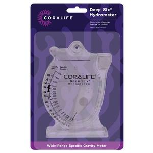 lot 4027 image: Coralife Aquarium Fish Tank Deep Six Hydrometer For Measuring Water Salinity PPT and Specific Gravity