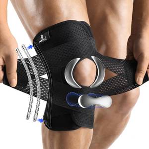 lot 4029 image: NEENCA Knee Brace for Knee Pain, Compression Knee Support with Air Mesh Fabric, Adjustable Knee Wrap with Side Stabilizers, Ultra-Soft Bandage for Elderly, Meniscus Tear, ACL, Arthritis Relief, Hiking